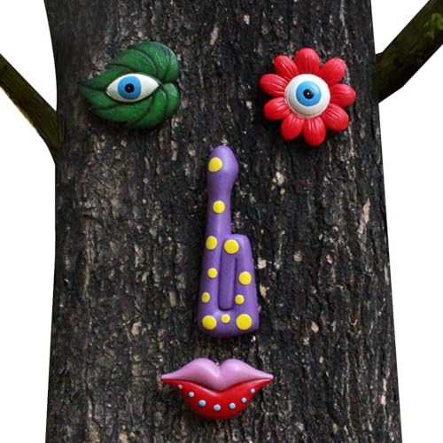 Dreuhuing Baumgesichter im Freien, Gesicht für Baum, buntes kreatives Harz, einzigartige, ästhetische Baumgesichter, Dekoration, Outdoor, für Garten, Hof, Kunst Dreuhuing Baumgesichter im Freien, Gesicht für Baum, buntes kreatives Harz, einzigartige, ästhetische Baumgesichter, Dekoration, Outdoor, für Garten, Hof, Kunst von Dreuhuing