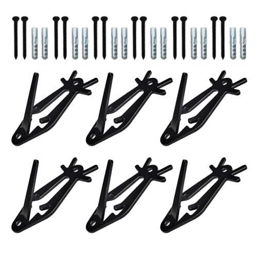 Dreuhuing Hirschgeweih Aufhängung, 6 Teile Wand-Display-Halterung, Dekorativer Halter für Trophäenköpfe von Bären und Antilopen für Wohnzimmer Treppenhaus Flur Dreuhuing Hirschgeweih Aufhängung, 6 Teile Wand-Display-Halterung, Dekorativer Halter für Trophäenköpfe von Bären und Antilopen für Wohnzimmer Treppenhaus Flur von Dreuhuing