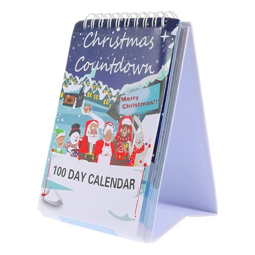 Dreuhuing Kalender Weihnachten Advent Decor | 2025 Weihnachts-Countdown-Kalender, abreißbar, 100 Tage Heimdekoration, interaktive dekorative Tischdekoration für Schlafzimmer, Geburtstag, Tischplatte Dreuhuing Kalender Weihnachten Advent Decor | 2025 Weihnachts-Countdown-Kalender, abreißbar, 100 Tage Heimdekoration, interaktive dekorative Tischdekoration für Schlafzimmer, Geburtstag, Tischplatte von Dreuhuing