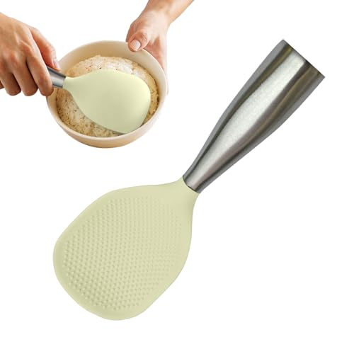 Dreuhuing Reisspatula | Stehender Silikone Reiskocherlöffel,Rutschfeste Schaufel Küchenhelfer Für Kartoffelpüree Salat Suppe Camping - Küchenutensilien Kochen Speisezubereitung Suppe Dreuhuing Reisspatula | Stehender Silikone Reiskocherlöffel,Rutschfeste Schaufel Küchenhelfer Für Kartoffelpüree Salat Suppe Camping - Küchenutensilien Kochen Speisezubereitung Suppe von Dreuhuing