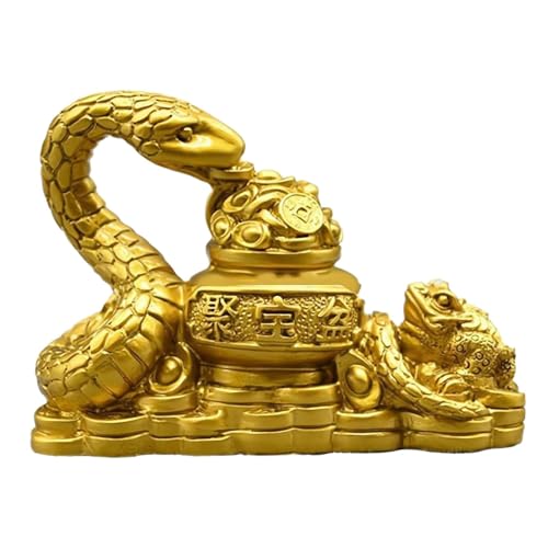 Dreuhuing Schlangenfigur Neujahr, Sternzeichen Schlange Ornamente Neujahrs Schlangen, Jahr der Schlange 2025 Figur, Jahr der Feng Shui Schlange Statue, Chinesische Tierkreis Desktop Figurenornamente von Dreuhuing