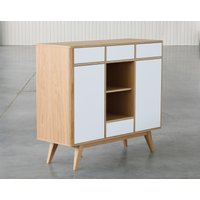 Eiche Credenza, Oak Highboard, Schrank Mit Schubladen von Drevutnia