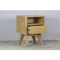 Eiche Nachttisch, Nachttisch Mit Schublade von Drevutnia