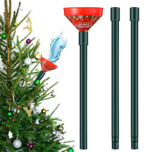 Dreyoo Weihnachtsbaum-Bewässerungstrichter, langer Trichter mit Metallrohren für Weihnachtsbaumbewässerung, Weihnachtsbaum-Bewässerungssystem-Gerät, um Ihren lebenden Baum während der gesamten von Dreyoo