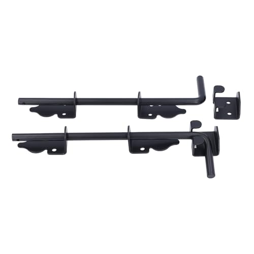 Drfeify 18 Heavy -Duty -Gate Tropfen Stahl Stahl Gemahlene Latch, Beschichtetes Schwarzes Pulver, Sichere Torregelung, Verhindern Potenzielle Gefahren, Geeignet für den Innen und Außengebrauch, von Drfeify
