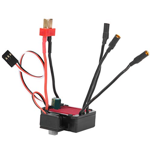 Drfeify 25A Wasserdichte Elektrische Geschwindigkeit Controller für RC -Auto, Ausgezeichnete Start und Beschleunigung, Mehrere Schutzfunktionen, Geeignet für 1/16 1/18 /20 Autos von Drfeify