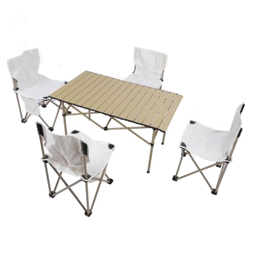 Drfeify Camping -Tisch und Stühle Set, Aluminiumlegierung Klapptisch mit Tragbaren Stühlen, 150 Kg Hochleistungsstall für Picknickcamping Im Freien Drfeify Camping -Tisch und Stühle Set, Aluminiumlegierung Klapptisch mit Tragbaren Stühlen, 150 Kg Hochleistungsstall für Picknickcamping Im Freien von Drfeify