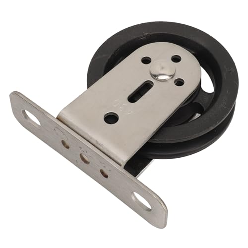 Drfeify DIY Home Projects Fitnessrolle -Rad -Wälder 360 Grad Rotation Kabelscheibe für Lat System Wandmontage Block (Edelstahlplastik) von Drfeify