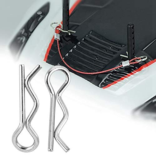 Drfeify Dauerhafte Edelstahl -Edelstahl -Clips RC, Set von 8 Easy Use Clips, Ideal für RC Autos Enthusiasten von Drfeify