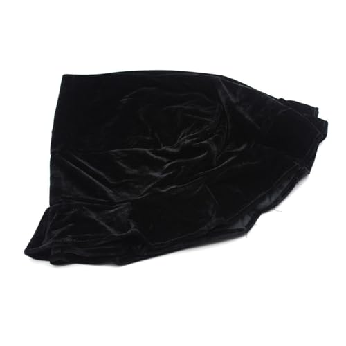 Drfeify Dauerhaftes Pleuche Klavier Stuhlcover Kratzfestes Weiches Material mit Makrame Universal Beautiful Stuhl Cover für Home Office Blau Dekoriert (Black) von Drfeify