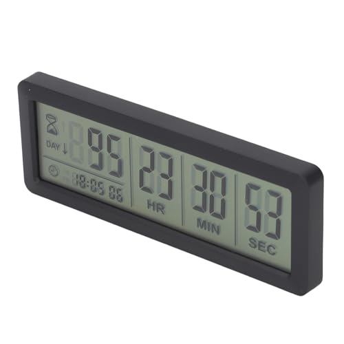 Drfeify Digital Countdown -Timer 999 Tage, Große Display -Count -Down -Uhr für Urlaub, Hochzeit, Ruhestand, Geburtstag, Abschluss (BLACK) von Drfeify