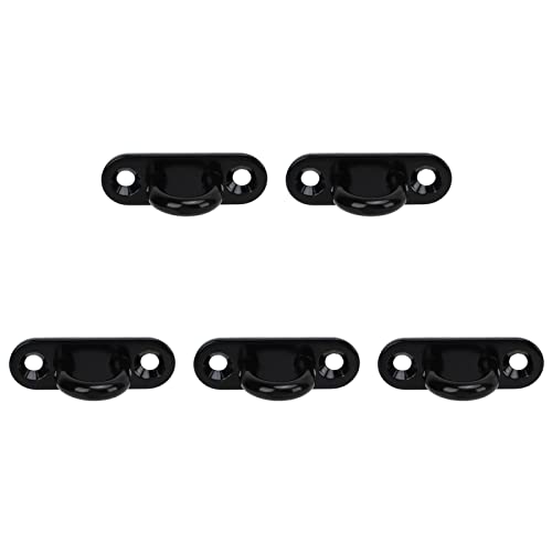 Drfeify Edelstahl Deckenhakenpolster Eye Oval Plate Heavy Duty Marine Hardware mit Gebürsteter Stahloberfläche für Hängende Pflanzen Hängematten Kronleuchter (5 mm) von Drfeify