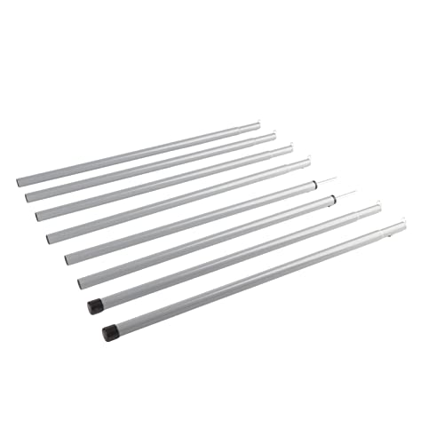 Drfeify Eisen -Baldachin Im Freien, der Stange und Langlebige Teleskop -Zeltstange für Strandcamping Picknick Unterstützt von Drfeify