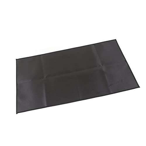 Drfeify Grillmattenwärmeresistent Isolierter Beschützer für BBQ Feuerwehrprävention Camping Home Schwarz (Große Größe) von Drfeify