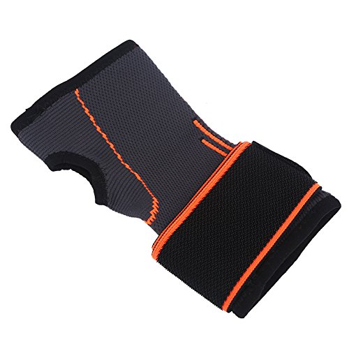 Drfeify Handgelenkspannungsstütze Einstellbare Handgelenkshülse für Gewichtheber, Klimmzüge aus Nylon Black & Orange Drfeify Handgelenkspannungsstütze Einstellbare Handgelenkshülse für Gewichtheber, Klimmzüge aus Nylon Black & Orange von Drfeify