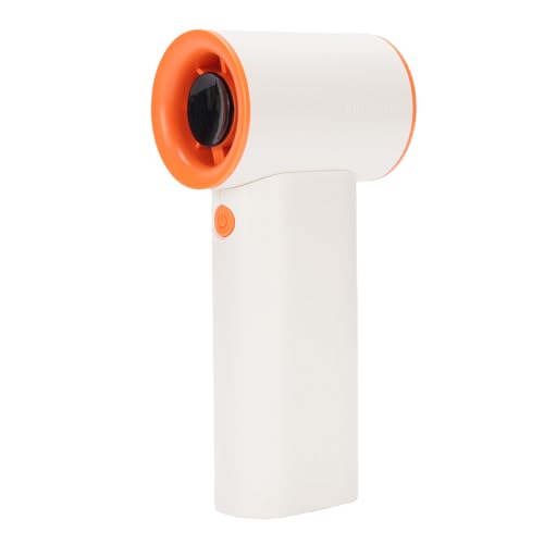 Drfeify Handheld -Lüfter, Hochgeschwindigkeitsschrittverstellbares Digitales Display USB Wiederaufladbarer Leiser Kleiner Taschenlüfter mit 3600 -mAh -Akku für das Reisecamping (WHITE) von Drfeify