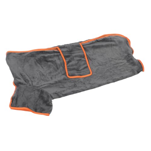 Drfeify Hunde Bademantel Haustier Robe Hunde Handtuch Wrap Schnelltrocknen Weiches Vollständig Verpacktes Polyester für Heimbecken Baden nach Dem Schwimment Trocknend Haustier Haarpflege (S) von Drfeify
