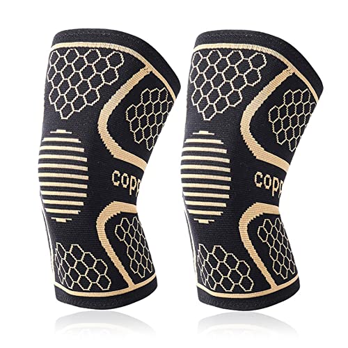 Drfeify Kniehülse Anti-Rutsch-Stress-Abbau-Stützstufe für das Laufen Wandermaterial, Nylonmaterial (L) von Drfeify