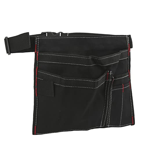 Drfeify Lagerentsack für Canvas -Werkzeugorganisator mit 6 Taschen, Plastikschnallen, Verstellbaren Schnallen aus 12 -Unzen Leinwandmaterial für die Speicherung von Workshops (BLACK) von Drfeify