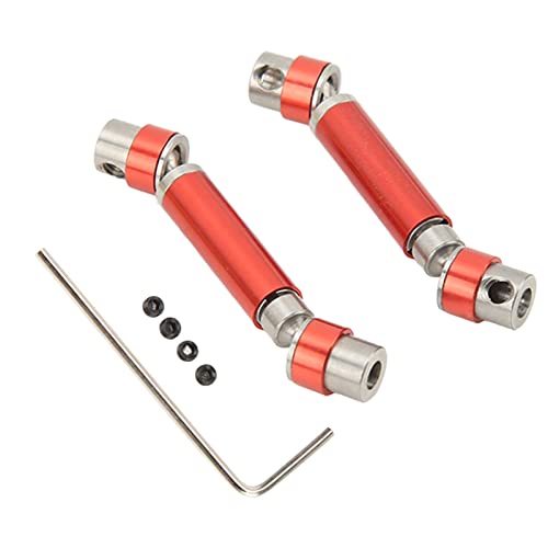 Drfeify Langlebige RC -Autoübertragungsachse, Aluminiumlegiermaterial, Einfach zu Installieren, für FMS 1/24 FCX24 Crawler Geeignet (Rot) von Drfeify