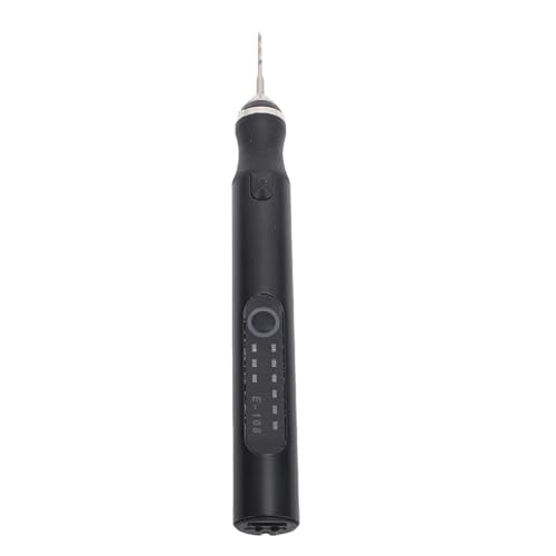 Drfeify Mini Electric Gravur Pen, Tragbares Werkzeug für Nagelkunstpolieren, Schleifen, Bohrungen mit Verschiedenen Zubehör, Ideal für Mehrere Anwendungen | Aluminiumlegierung + Stahlkörper, (BLACK) Drfeify Mini Electric Gravur Pen, Tragbares Werkzeug für Nagelkunstpolieren, Schleifen, Bohrungen mit Verschiedenen Zubehör, Ideal für Mehrere Anwendungen | Aluminiumlegierung + Stahlkörper, (BLACK) von Drfeify