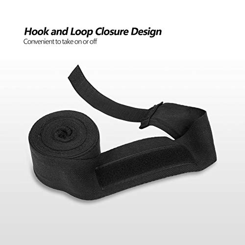 Drfeify Muay Thai Hand Wrap Bandagen für Knöchel- und Handgelenkunterstützung Boxen Kampfkunstwettbewerbe Bequeme Haken- und Loop-Verschluss-Design Hartleitendes Rotes, Weißes 1 Paar (4M) von Drfeify