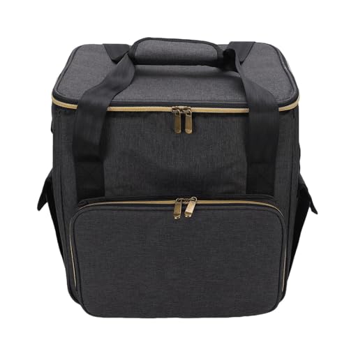Drfeify Platten-Organizer-Tasche, tragbare Umhängetasche für 45 Stück 12-Zoll-Langspielplatten, Reise-Sammlung von Drfeify