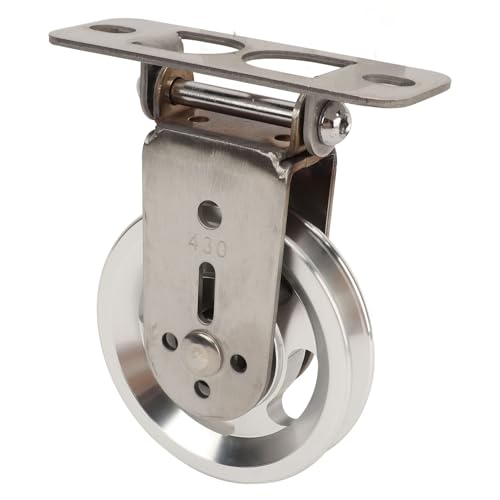 Drfeify Radiemalz Schwanze Langlebig -resistentes Stiller Rotations -Traktionrad für Fitnessscheibe Systemausrüstung, Geeignet für Home Fitnessstudio, Edelstahl (Aluminium) von Drfeify