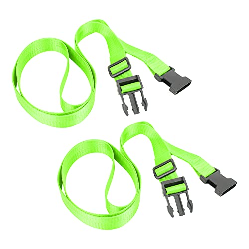 Drfeify Reisegepäckgurt mit Passwortverriegelungsschnalle, Sicherer Gepäckverpackungsgürtel, Heller Farbgurt Zur Einfachen Differenzierung, 2 Pack für Reisende Enthalten (Leuchtendes Grün) von Drfeify