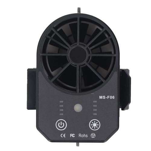 Drfeify Taillenlüfter, 4 -Geschwindigkeit -einstellbare USB -wiederaufladbare Tragbare Gürtelventilator mit LED -Licht für Outdoor (10000 mAh) von Drfeify