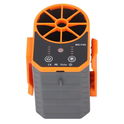 Drfeify Taillenlüfter, 4 -Geschwindigkeit -einstellbare USB -wiederaufladbare Tragbare Gürtelventilator mit LED -Licht für Outdoor (5000 mAh) von Drfeify