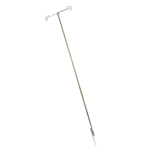 Drfeify Tragbare Leichte Aluminiumlegierung Camping -Lampenmast mit Faltbarem Design für Picknickfischen, Langlebiger Außenlaternenständer für Camping (GREEN) von Drfeify