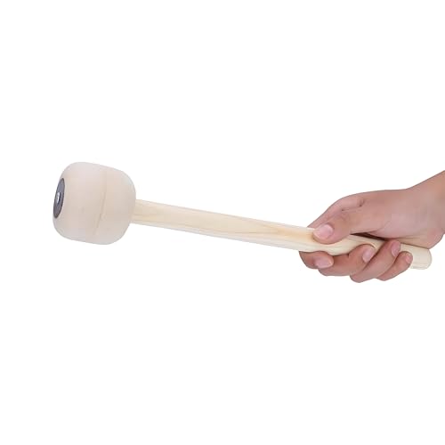 Drum Mallet, Bass Drum Mallet Stick mit Wollfilzkopf Drumstick Mallet Percussion Band Zubehör Playing Accessories Musical Instrument Accessories Drum Mallet, Bass Drum Mallet Stick mit Wollfilzkopf Drumstick Mallet Percussion Band Zubehör Playing Accessories Musical Instrument Accessories von Drfeify