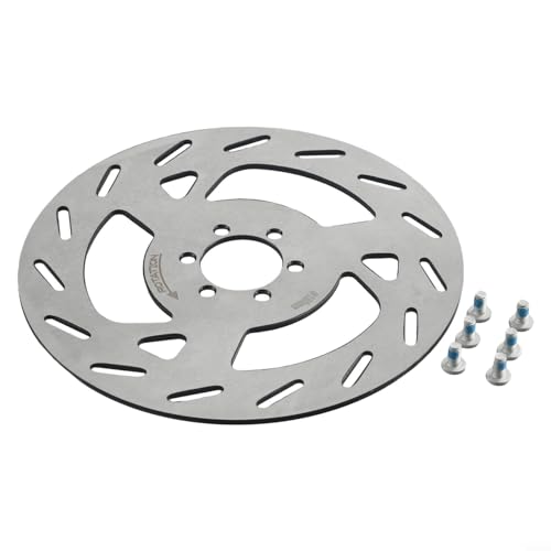 180 mm 203 mm Fahrrad-Scheibenbremse für Rotor, 3 mm verdickter Stahl, Scheibenbremsrotoren mit 6 Schrauben, passend für E-Bike, Elektro-Roller, Rennrad, Mountainbike (203 mm 3,0 mm) von Drhomeam