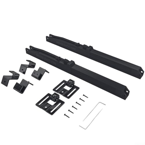 2 Stück Scheunentor-Schiebetür-Hardware verstellbare Zugfeder Dämpfer Puffer Möbel Remission Kit schwarz von Drhomeam