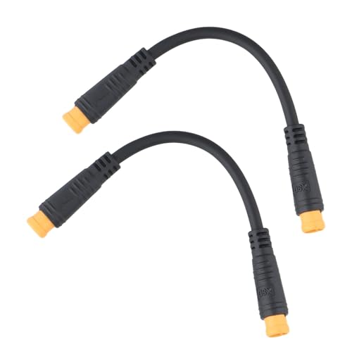 2 x wasserdichtes 3-poliges Kabel für E-Bike-Display-Konvertierung mit M8-Stecker (männlich) von Drhomeam