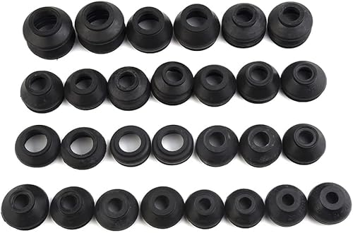 28 Stück Kugelgelenke Staubschutz-Set Gummi Spurstangenkopf Autoteile Kugelgelenk Staubschutz Abdeckung Spurstange Gestänge Kit, Schwarz 28 Stück Kugelgelenke Staubschutz-Set Gummi Spurstangenkopf Autoteile Kugelgelenk Staubschutz Abdeckung Spurstange Gestänge Kit, Schwarz von Drhomeam