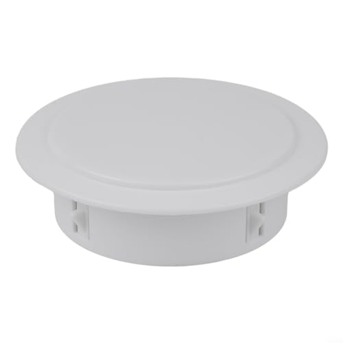 40–100 mm Klimaanlagenloch-dekorative Abdeckung, Kunststoff, abnehmbare Wandlochabdeckung für Klimaanlagen-Rohrdichtung, weiß, rund (50 mm) von Drhomeam