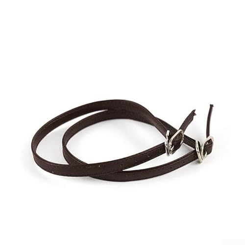 Abnehmbare Schuhbänder mit verstellbaren Schnallen für verbesserte Passform und Unterstützung (braun) von Drhomeam