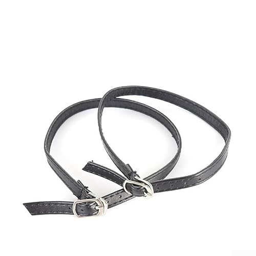 Abnehmbare Schuhbänder mit verstellbaren Schnallen für verbesserte Passform und Unterstützung (mattschwarz) von Drhomeam