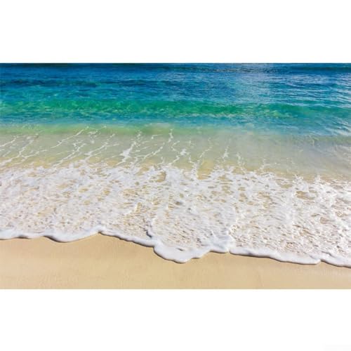 Beach Waves 3D Bodenaufkleber PVC Abnehmbare Fliesenaufkleber Decals für Badezimmer Dekoration von Drhomeam