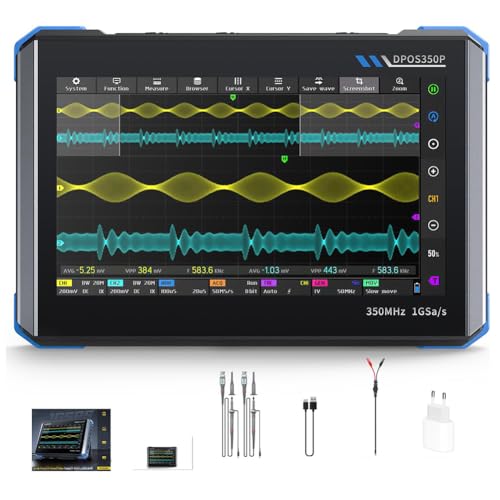 DPOS350P 4-in-1-Digital-Tablet-Oszilloskop, 2 K, 350 MHz Bandbreite, 1 GS/S, tragbarer digitaler Handoszilloskop-Signalgenerator, QC-Schnellladung, bis zu 16 Bit hohe Auflösung DPOS350P 4-in-1-Digital-Tablet-Oszilloskop, 2 K, 350 MHz Bandbreite, 1 GS/S, tragbarer digitaler Handoszilloskop-Signalgenerator, QC-Schnellladung, bis zu 16 Bit hohe Auflösung von Drhomeam