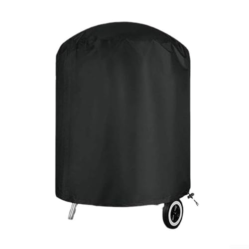 Grillabdeckung mit verstellbarer Passform, wasserdicht und Staubschutz für Outdoor-Grills (62 x 105 cm rund) von Drhomeam