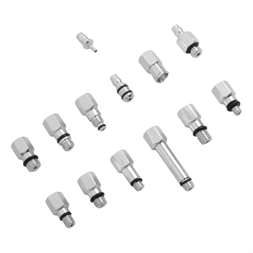 Hydraulisches Bremsenentlüftungsanschluss-Set, 13-teilig, mit Aluminiumlegierung für zuverlässige Leistung von Drhomeam