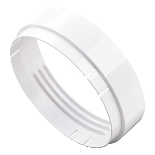 Drhomeam Klimaanlage Adapter Kupplung Adapter Abluftschlauch Anschluss 15 cm A/C Einheit Rohrverbinder für Klimaanlage Auspuffanschluss (Weiß, 1 Stück) von Drhomeam