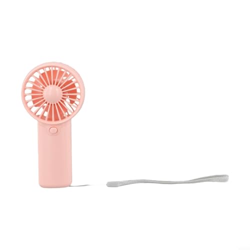 Leichter Mini-Ventilator für persönliche Kühlung, tragbar und verstellbar mit niedrigem Geräuschpegel für Komfort überall (Rosa) von Drhomeam