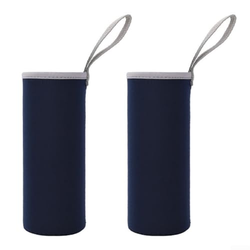 Premium Thermohülle für Trinkflaschen sorgen für die perfekte Getränketemperatur, 2 Stück (550 ml blau) von Drhomeam