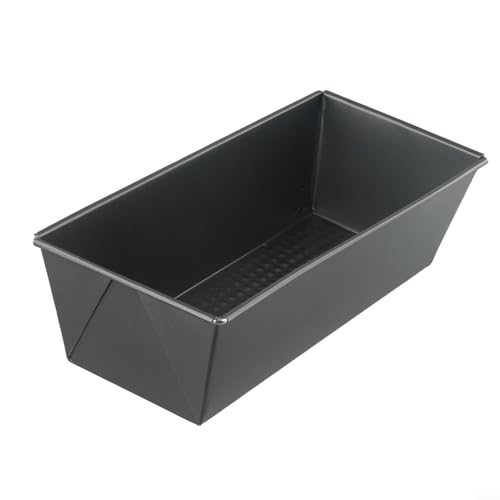 Schwarze Brotbackform, Karbonstahl, rechteckig, kein Backgeschirr für hausgemachte Kuchen, Brot (M) von Drhomeam