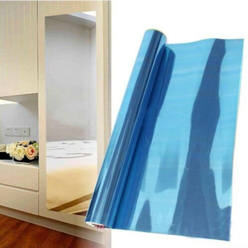 Selbstklebende Spiegelfliesen, 0,2 mm, 40 x 100 cm/40 x 200 cm, DIY-Spiegel-Wandaufkleber für Wohnzimmer, Schlafzimmer, Dekor (40 x 100 cm) von Drhomeam