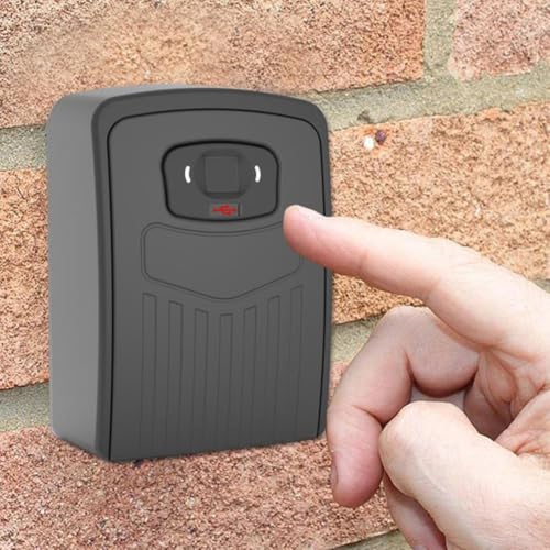 Smart Key Lock Box, Fingerabdruck-Lock-Box für Tuya App-Steuerung, Fingerabdruck-Erkennung Sicherheits-Lock-Box, Outdoor-Schlüsselsafe von Drhomeam
